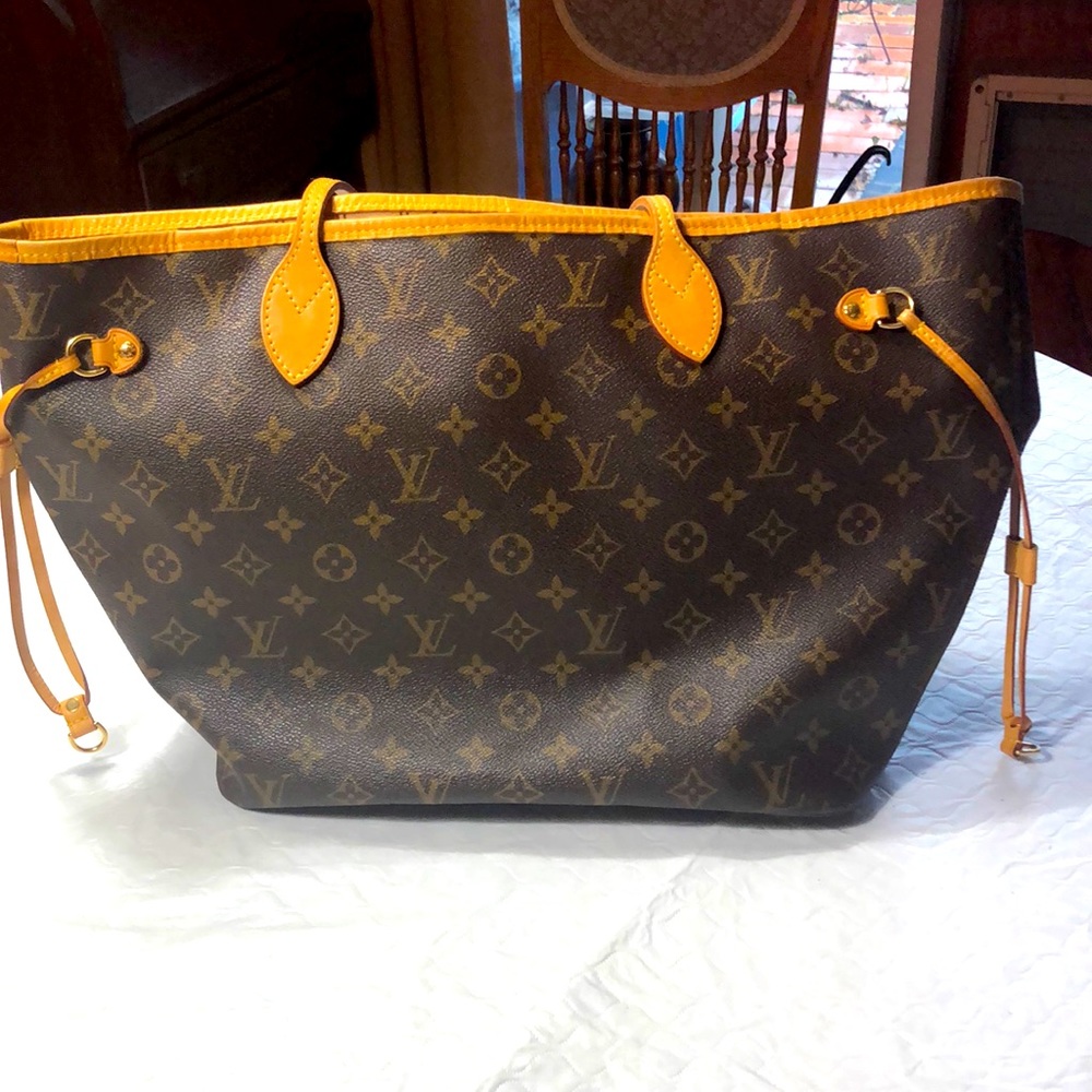 Louie Vuitton monogrammed tote bag